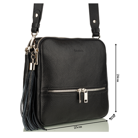 Torebka damska skórzana Canaletto T-840 czarny