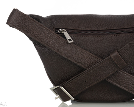 Saszetka damska skórzana S-PA brąz