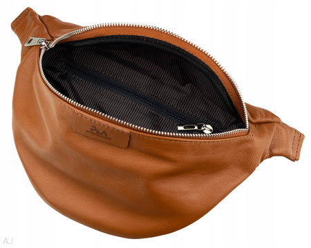 Saszetka damska skórzana S-PA camel