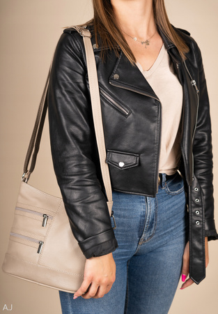 Torebka damska skórzana T-LL brąz