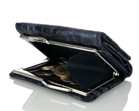 Portfel damski skórzany Canaletto P-2000 granatowy