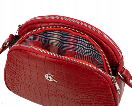 Torebka damska skórzana Canaletto T-810 czerwona