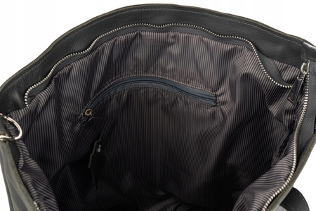 Torebka damska skórzana T-PRA Grafitowa