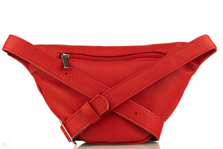 Saszetka damska skórzana S-PA czerwona