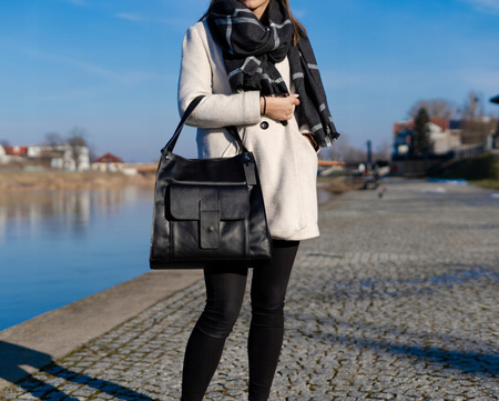 Torebka damska skórzana T-WEN camel