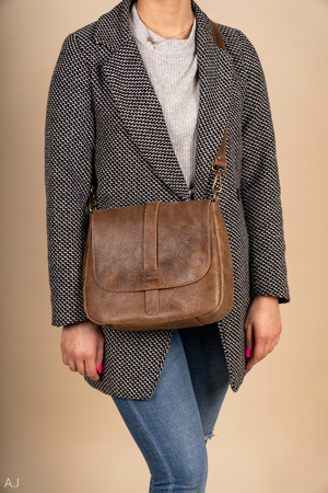 Torebka damska skórzana Canaletto elegancka T-601 czarna