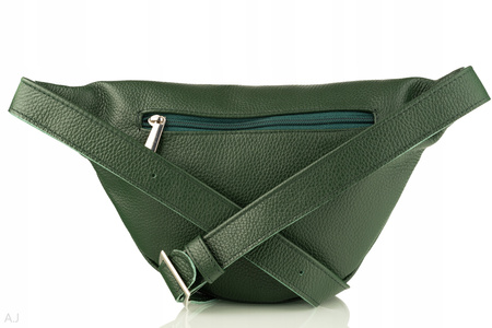 Saszetka damska skórzana S-PA zielona