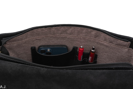 Teczka męska skórzana Canaletto Vintage T-245 czarna