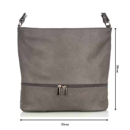 Torebka damska skórzana T-LB szara