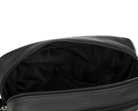 Listonoszka męska skórzana T-SEBBIS czarna