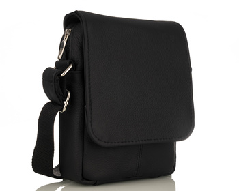 Listonoszka męska skórzana T-MKL czarny