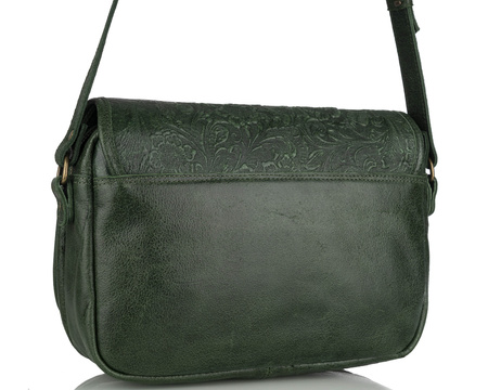 Torebka damska skórzana Canaletto zielona T-634