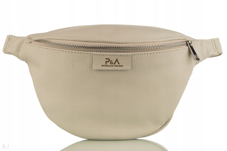 Saszetka damska skórzana S-PA jasny beż