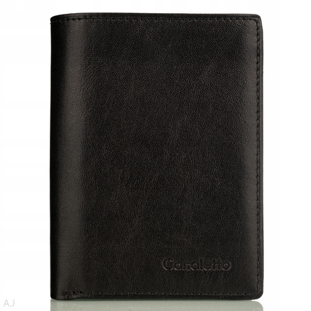 Portfel męski skórzany Canaletto P-1555 czarny