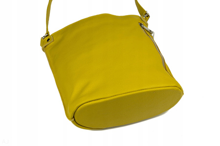 Torebka damska skórzana T-XS żółty