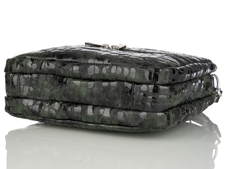 Torebka listonoszka Canaletto z naturalnej skóry z imitacja kropelek T-840