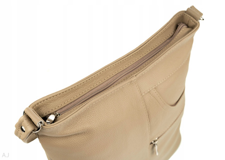 Torebka damska skórzana T-JD beż