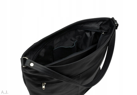 Torebka damska skórzana T-MP czarny