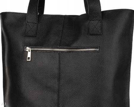 Torebka damska skórzana T-NAT czarny