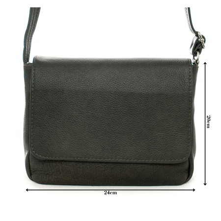 Torebka damska skórzana T-IW ciemna zieleń