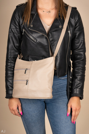 Torebka damska skórzana T-LL czarny