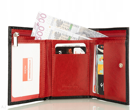 Portfel damski skórzany GB P-25 czarny