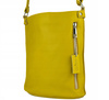Torebka damska skórzana T-XS żółty