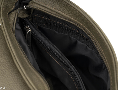 Torebka damska skórzana T-IW ciemna zieleń