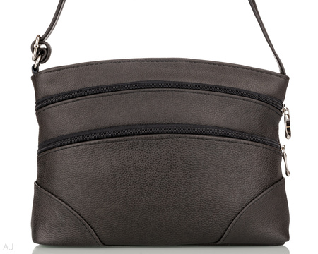 Torebka damska skórzana T-ZOWA brąz