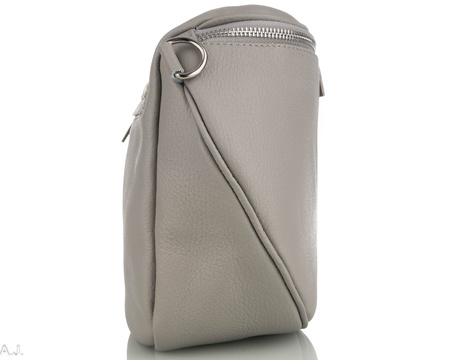 Torebka damska skórzana T-BAL JASNY POPIEL