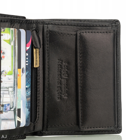 Portfel męski skorzany Canaletto P-1104 czarny