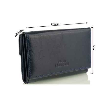 Portfel damski skórzany GB P-21 granatowo-czerwony