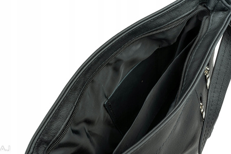 Torebka damska skórzana T-ZP czarna