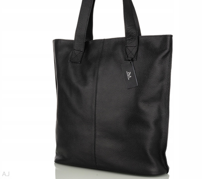 Torebka damska skórzana T-NAT czarny