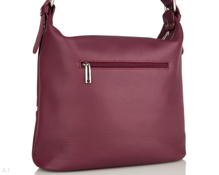 Worek damski skórzany Canaletto T-920 śliwka