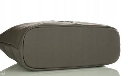 Worek damski skórzany T-PA szary