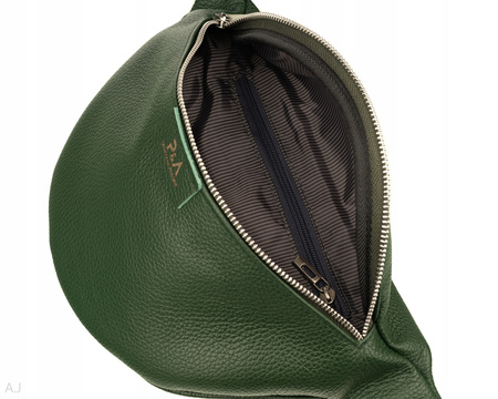 Saszetka damska skórzana S-PA zielona