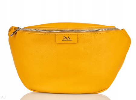 Saszetka damska skórzana S-PA L żółty
