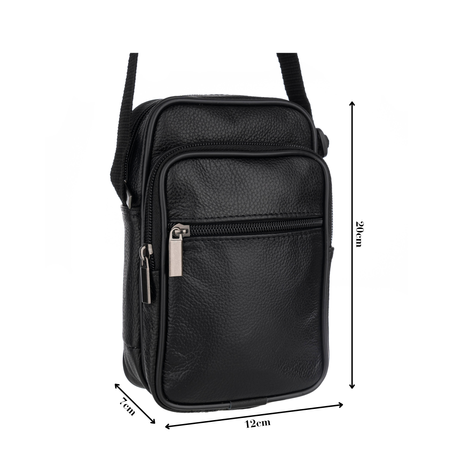 Torba męska skórzana T-14 czarna