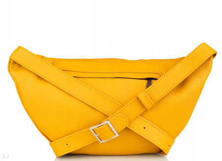 Saszetka damska skórzana S-PA L żółty