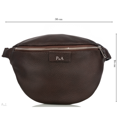 Saszetka damska skórzana S-PA brąz