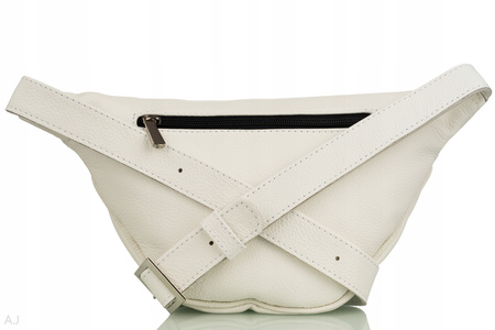 Saszetka damska skórzana S-PA biała