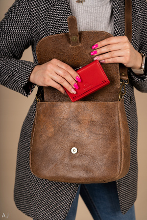 Torebka damska skórzana Canaletto elegancka T-601 czarna