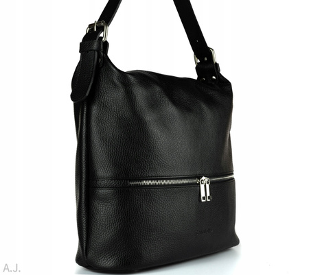 Torebka damska skórzana Canaletto T-920 czarna