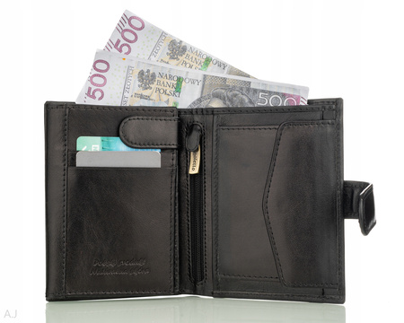 Portfel męski skórzany Canaletto P-1505/A czarny