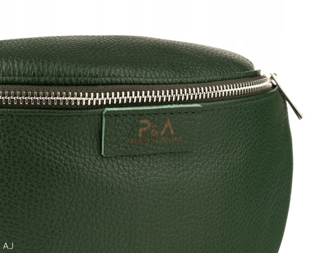 Saszetka damska skórzana S-PA zielona