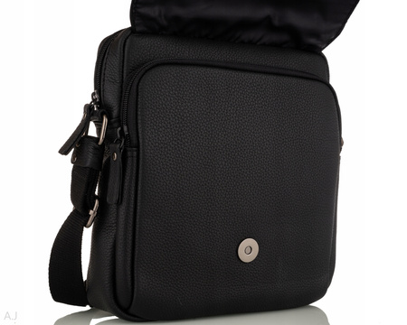 Listonoszka męska skórzana Canaletto T-330 czarny