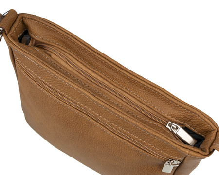 Torebka damska skórzana T-IWBA jasny brąz