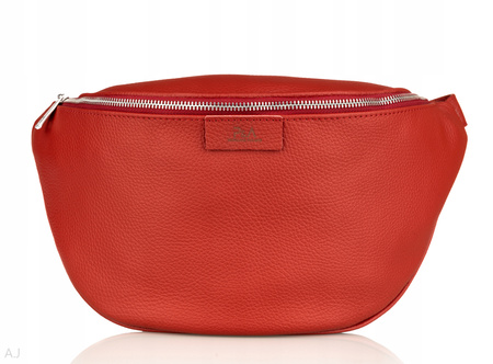 Saszetka damska skórzana S-PA L czerwony