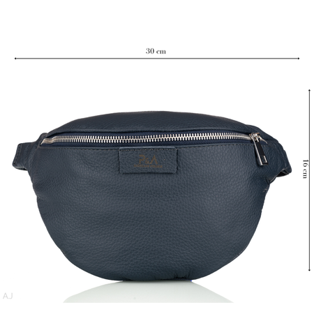 Saszetka damska skórzana S-PA granatowa